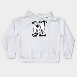 Halloween Dog This is Some Boo Sheet Kids Hoodie